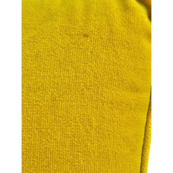 Ted De Grazia Yellow Velvet Pillow With Angel Needlepoint Design - Picture 5 of 8